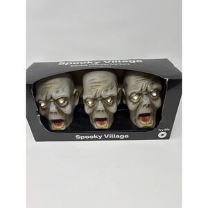 Spooky Village Halloween Zombie Pathway‎ Markers, 3 Stakes, 60 in. NEW